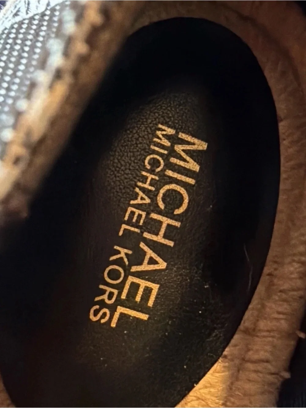 Michael Kors Black & Cream Logo Espadrille Slip-On